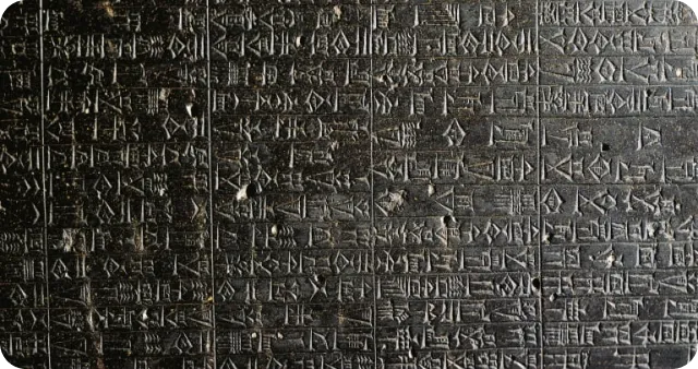 Photo du code d'Hammurabi